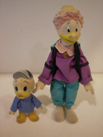 2 Mattel Disney figurer - Rup og Georg Gearløs. Rup er solgt.