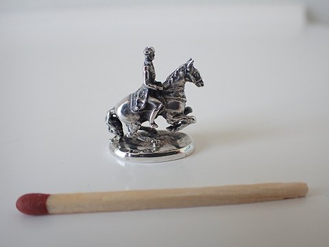 Østrigsk miniature figur i sterling sølv  - figur fra den Spanske Rideskole.